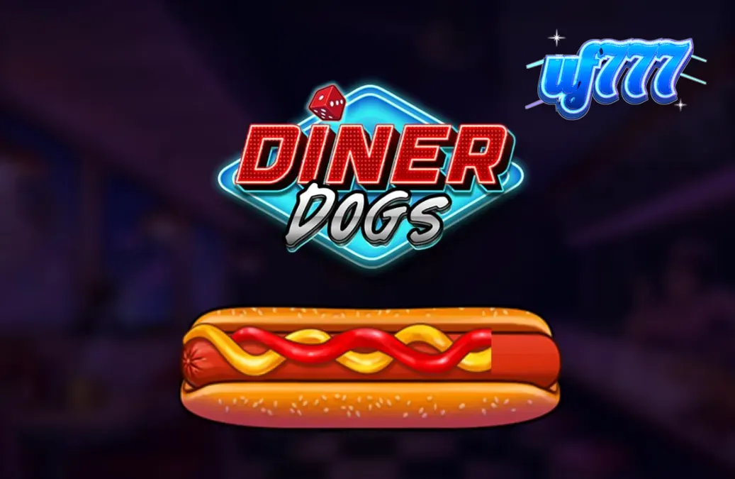 Tampilan visual slot Diner Dogs dengan tema noir 1950-an dan karakter kru perampok.